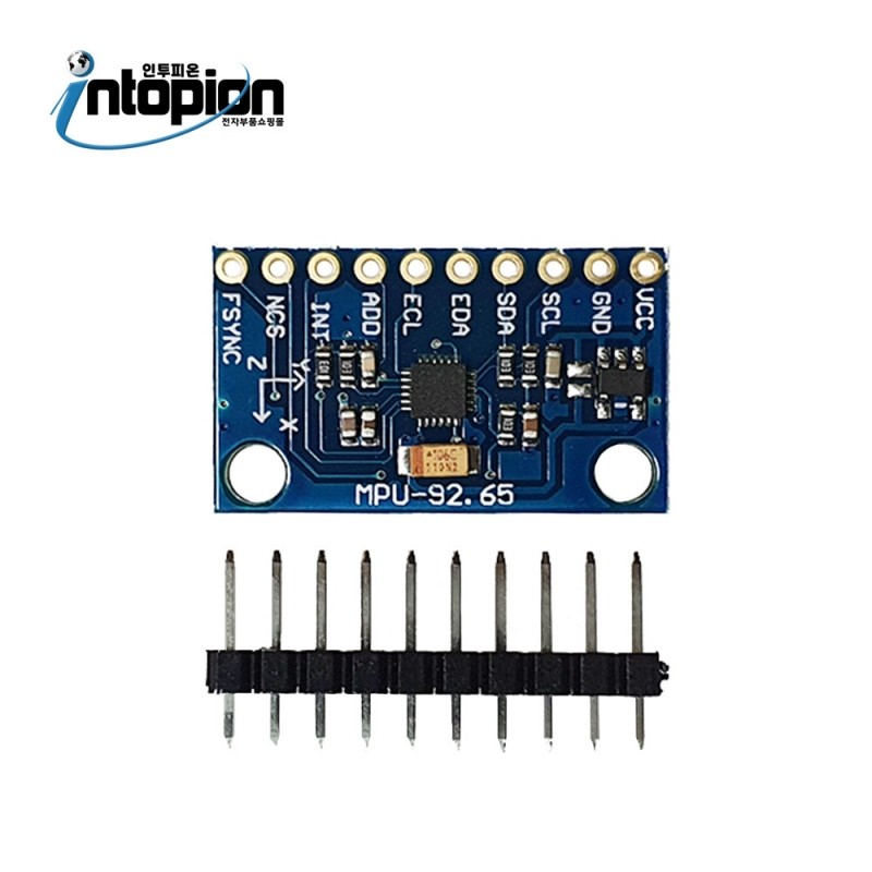 아두이노 6축 자이로 + 가속도 센서 모듈 MPU6500 GY-6500 / 인투피온