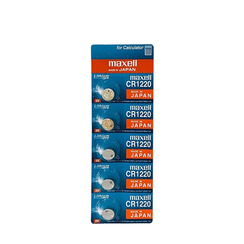 [수은건전지] 맥셀 MAXELL CR1220 포장 5개입 3V 38mAh / 인투피온