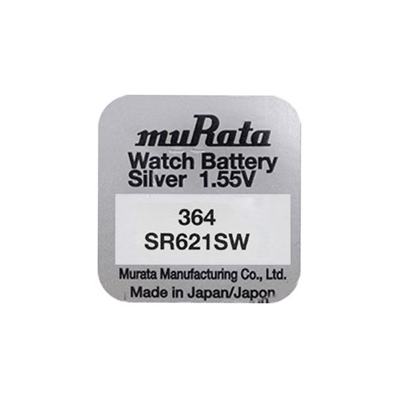 [시계건전지] 무라타 MURATA SR621SW 364 1.55V 21mAh / 인투피온