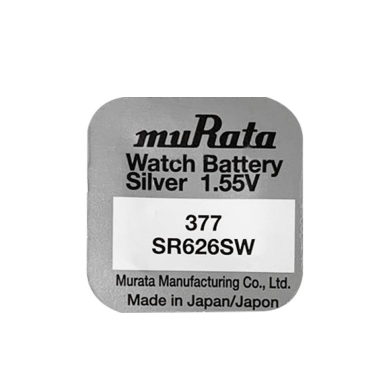 [시계건전지] 무라타 MURATA SR626SW 377 1.55V 28mAh / 인투피온