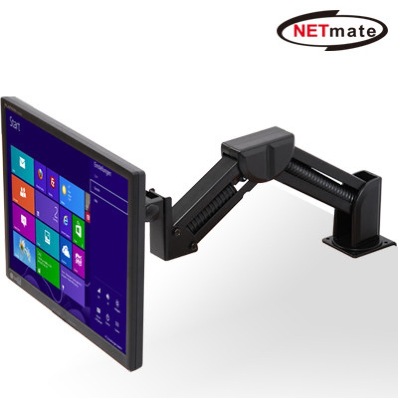 NETmate 3단 모니터 거치대 수평 이동형 고하중 NMA-LM14 / 인투피온