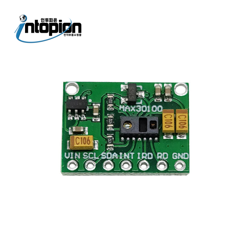 아두이노 산소 포화도 및 심박 센서 모듈 펄스센서 PULSE SENSOR MAX30100 / 인투피온