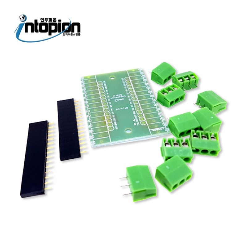 아두이노 나노 확장 쉴드 (미납땜) DIY NANO IO Shield V1.0 / 인투피온
