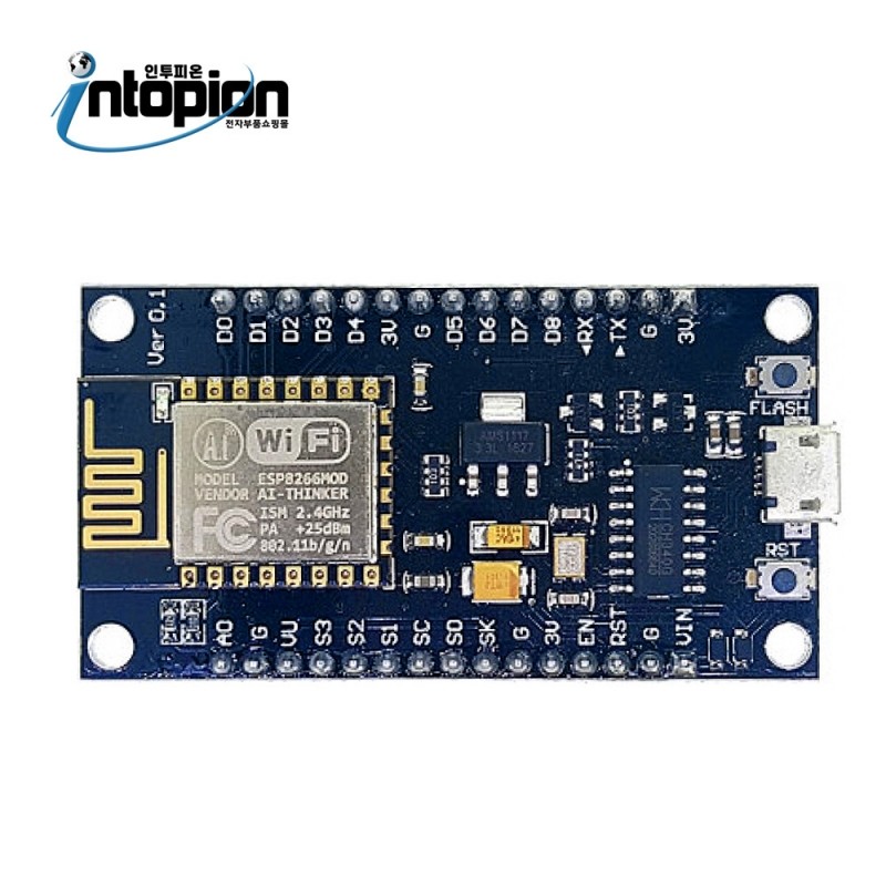 아두이노 NodeMCU Lua WIFI ESP8266 와이파이 사물인터넷 개발보드 / 인투피온