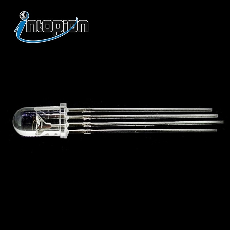 아두이노 4PIN RGB LED 5MM +공통단자 애노드 5파이 R05RGBCA01 / 인투피온