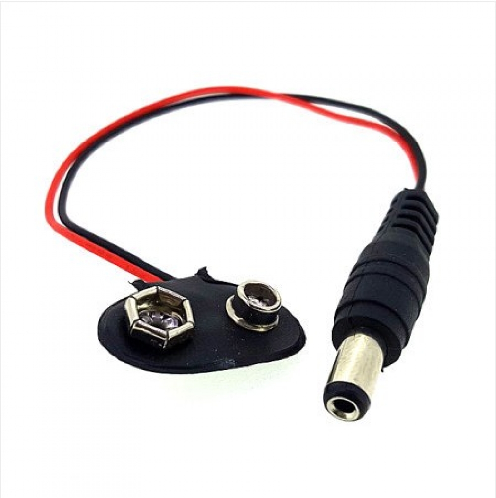 9V 건전지 스냅 단자 아두이노 9V 배터리 스냅단자 DC 플러그 battery snap 9VDC-SNAP-T / 인투피온