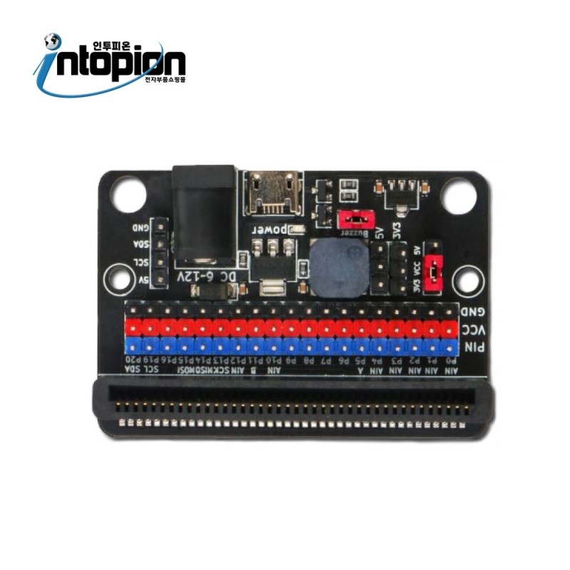 마이크로비트 DC 전원 IO:BIT 확장 보드 BBC Micro:bit / 인투피온
